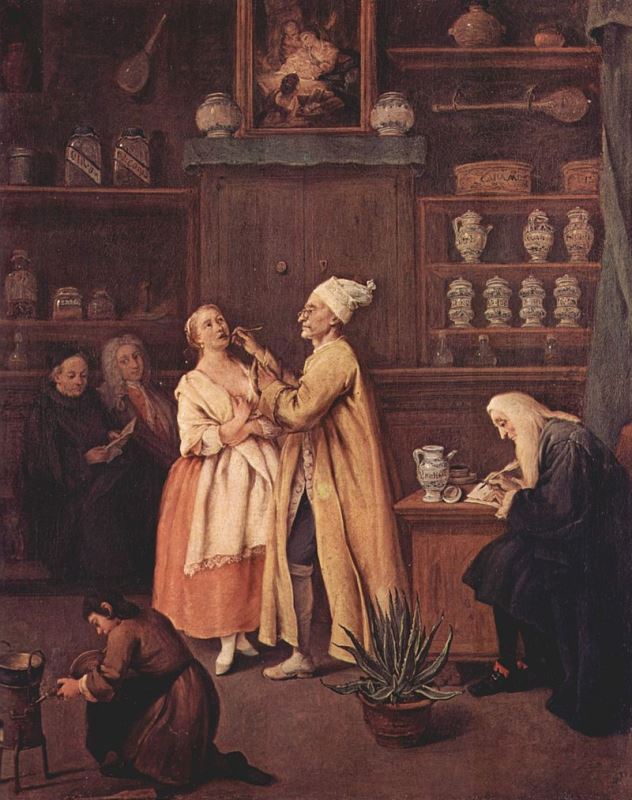 Pietro Longhi, Il Farmacista, 1752, Cà Rezzonico Venezia