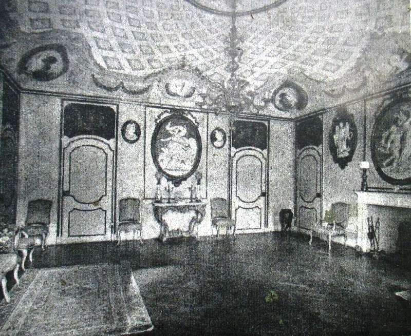 Uno degli interni del Capriglio all'inizio degli anni '60
