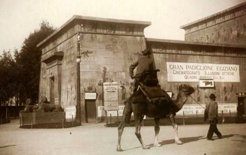 Il Padiglione Egiziano all'Esposizione di Torino del 1898. Photo by Mario Gabinio, Archivio Fotografico Fondazione Torino Musei. Dal sito: www.repubblica.it