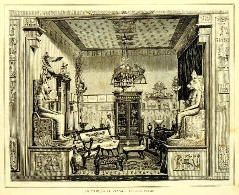 La Sala Egizia di Giuseppe Parvis all'Esposizione di Torino del 1884